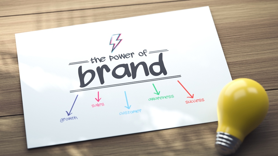 Ilustraci&oacute;n concepto de Brand en Marketing y Publicidad
