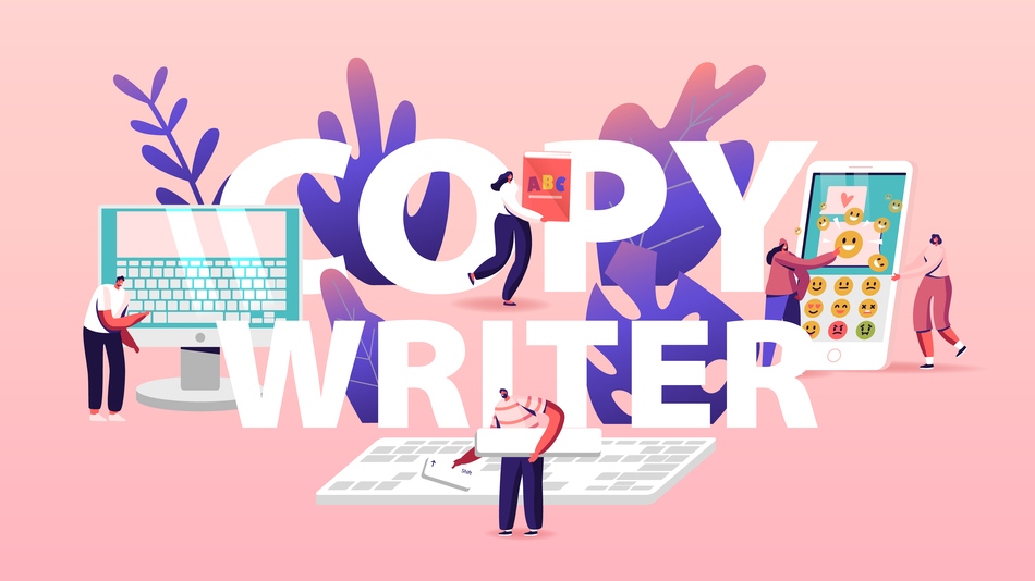 ilustración concepto de copywriter